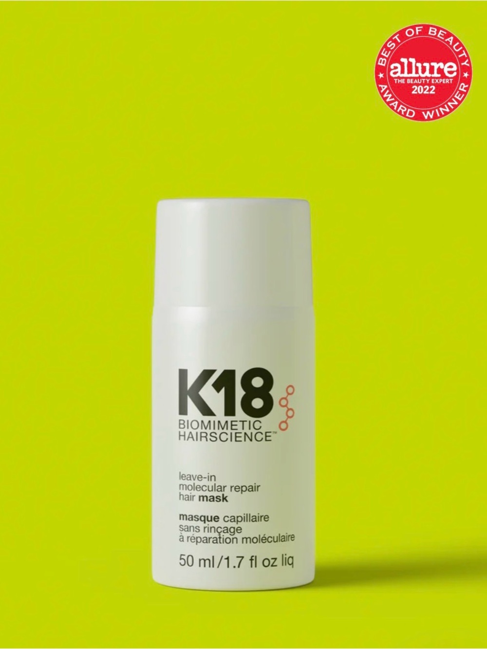 K18 full-size leave-in molecular repair hair mask